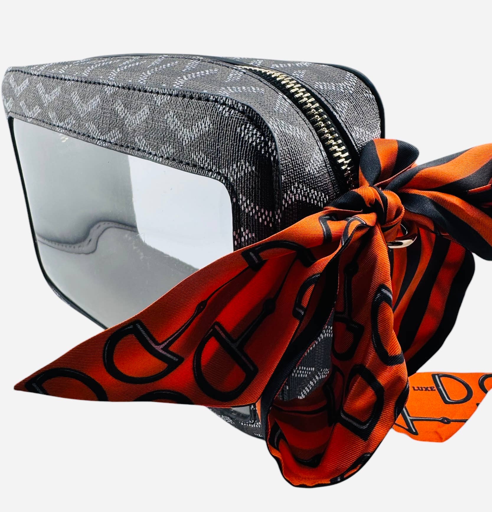 *Sale* Orange & Black Silk Game Day Scarf