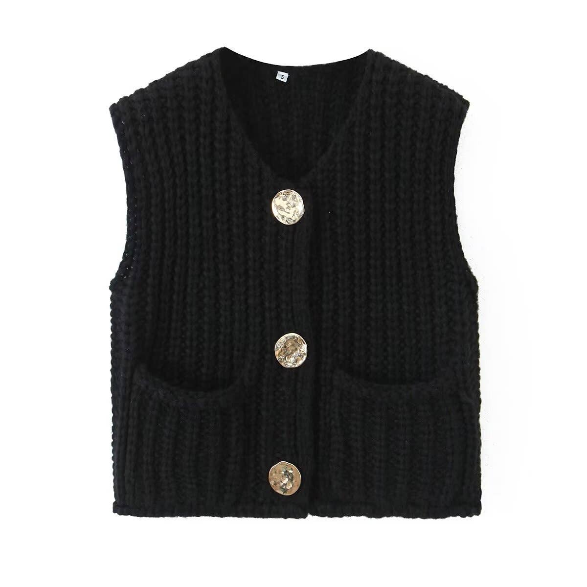 *Pre-Order* Ginny Chunky Knitted Sweater Vest - Various Colors