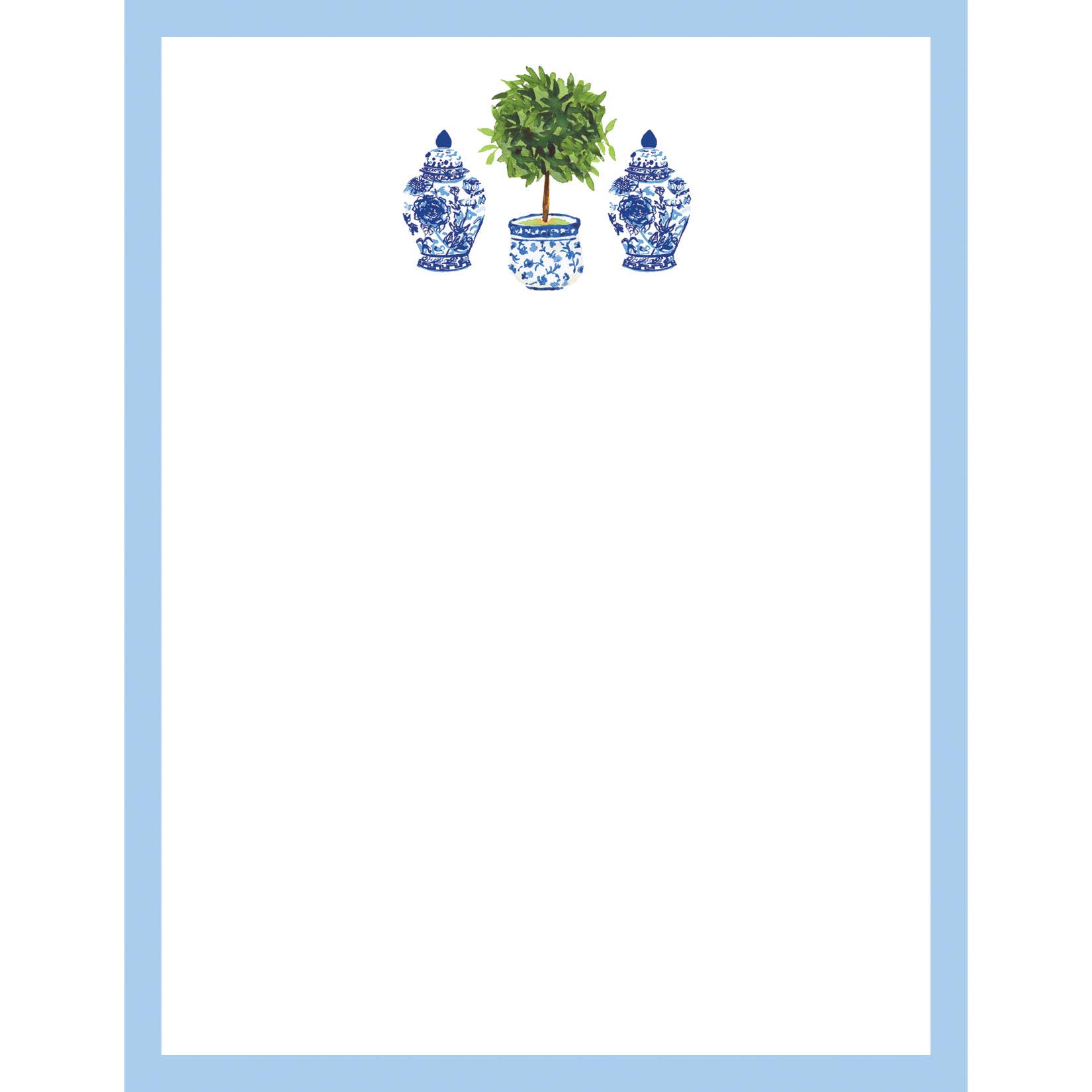 Chinoiserie Topiary Notepad