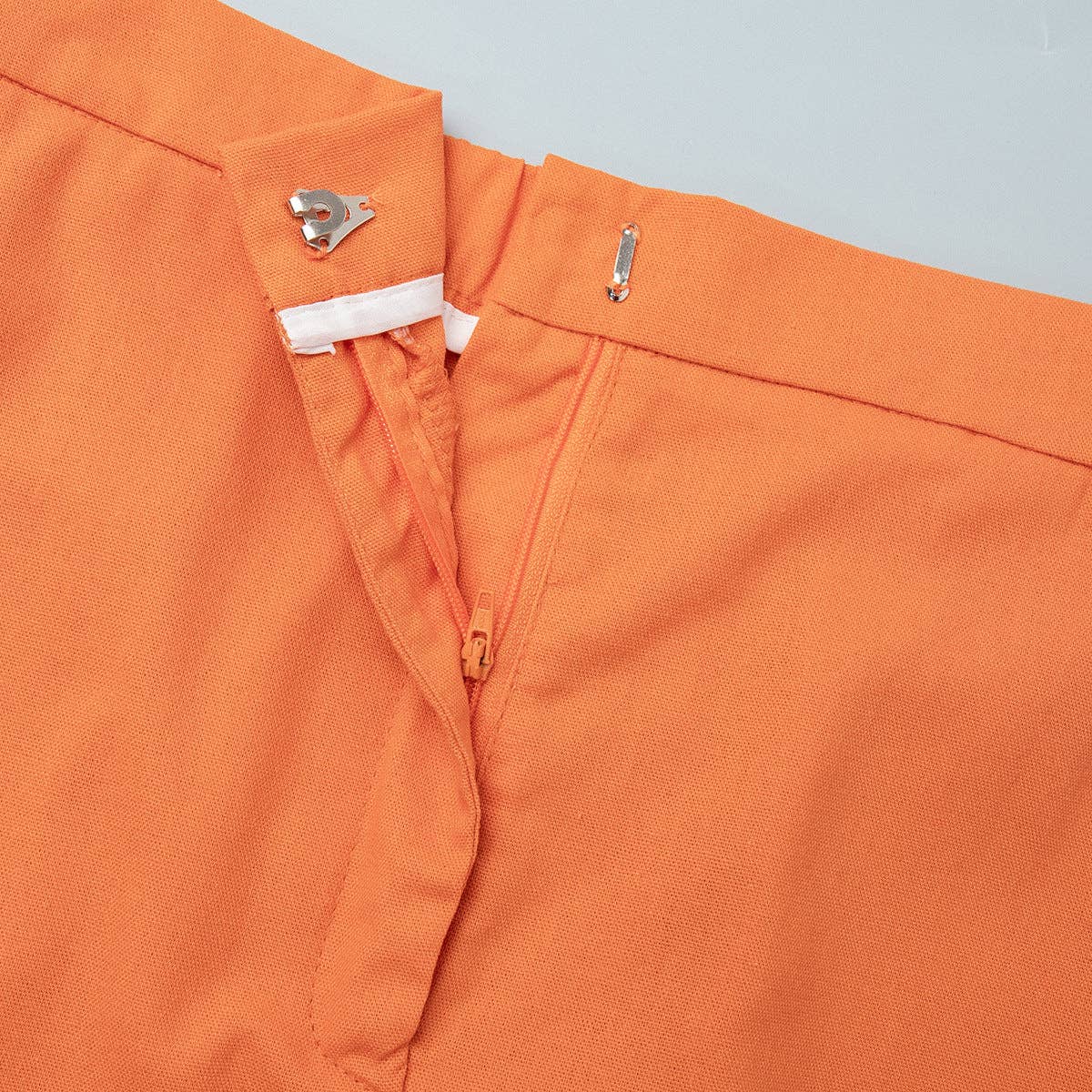 *Final Sale* Laurie Cotton & Linen Vest with Long Swing Skirt Set in Orange