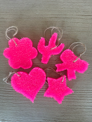 Classic Car Freshie Shapes in Pink