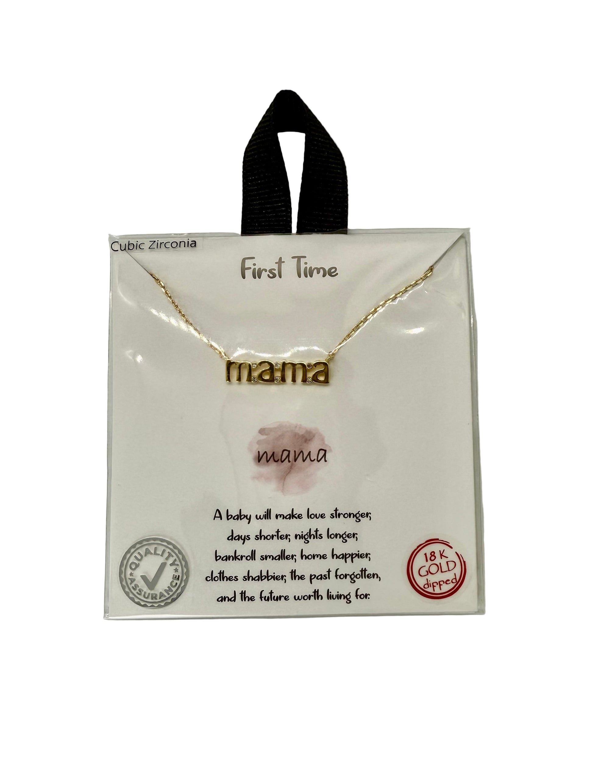 First Time Mama 18K Gold Dipped Necklace