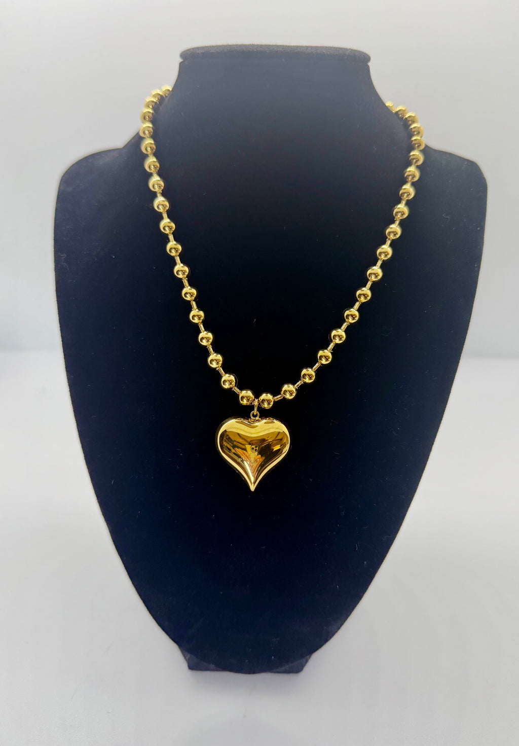 18K Gold Plated Heart Pendant Necklace