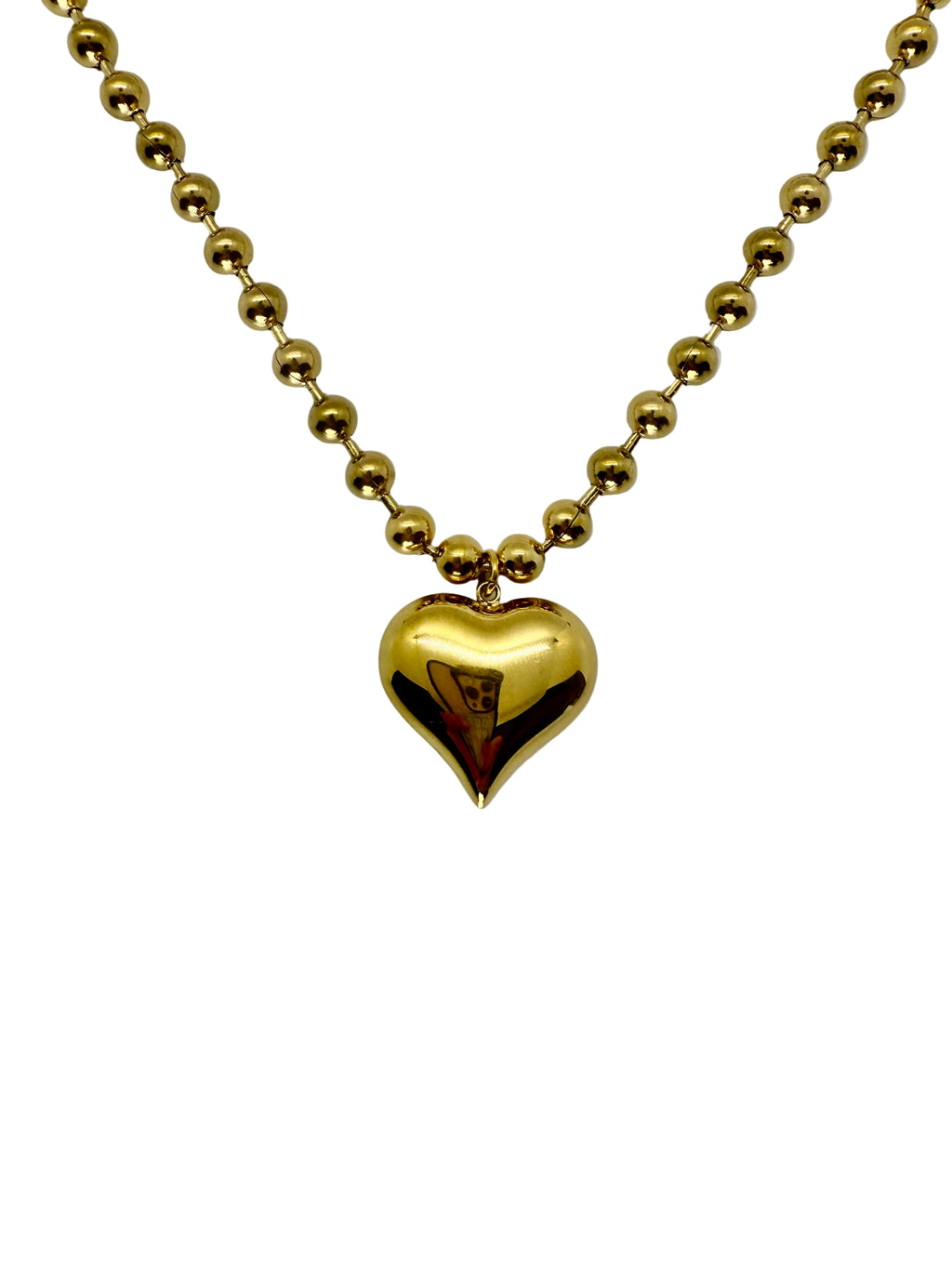 18K Gold Plated Heart Pendant Necklace