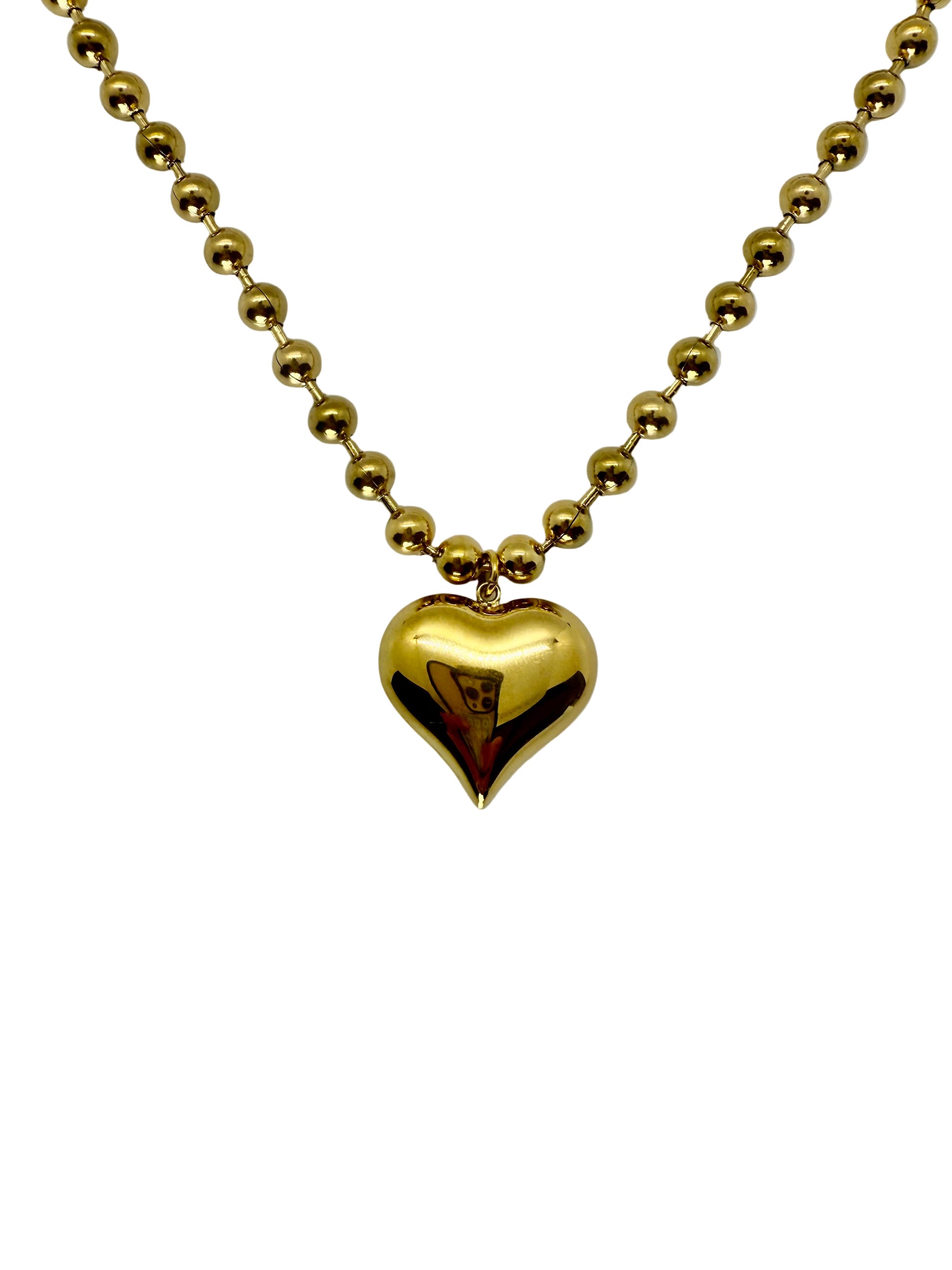 18K Gold Plated Heart Pendant Necklace