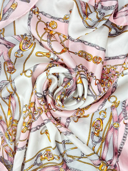 Reese Light Pink Equestrian Theme Scarf