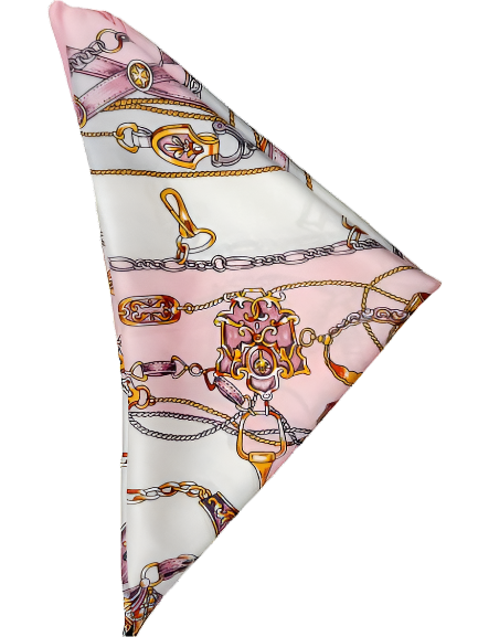 Reese Light Pink Equestrian Theme Scarf