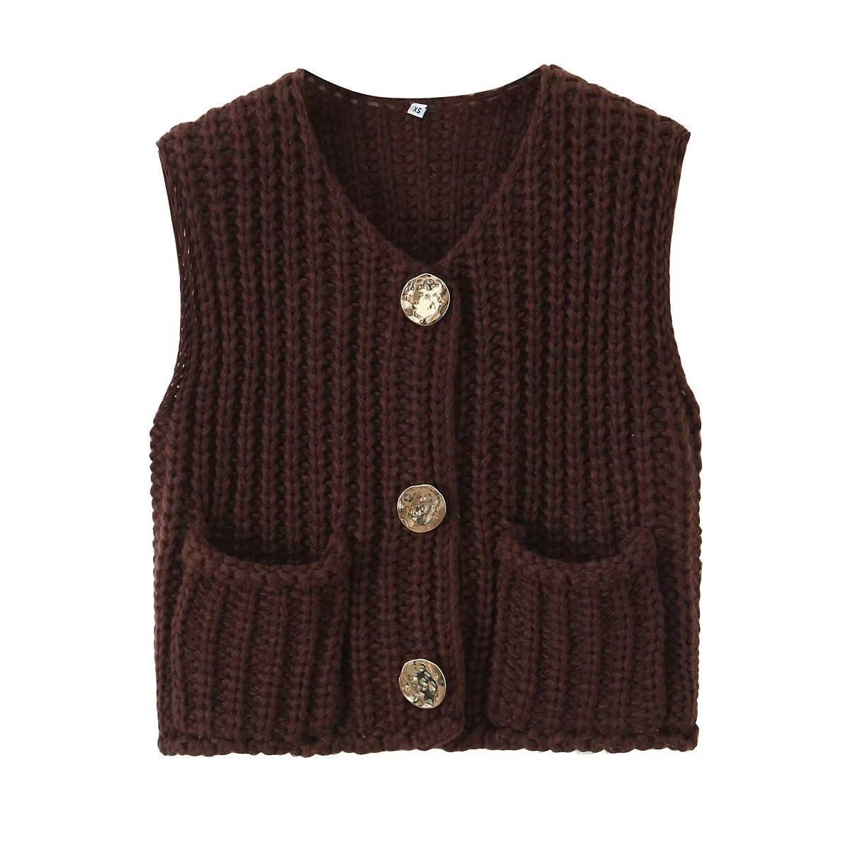 *Pre-Order* Ginny Chunky Knitted Sweater Vest - Various Colors